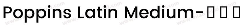 Poppins Latin Medium字体转换